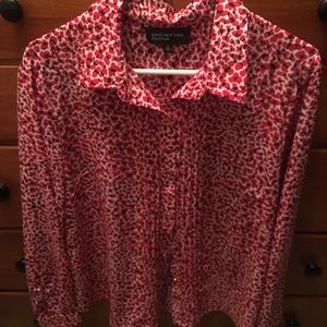 Jones New York Dotted Blouse